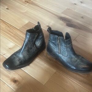 Men's Black Leather Ankle Boots